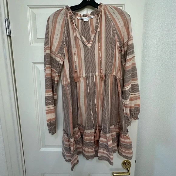 Veronica Beard Danica Printed Mini Cotton Dress - Picture 2 of 4